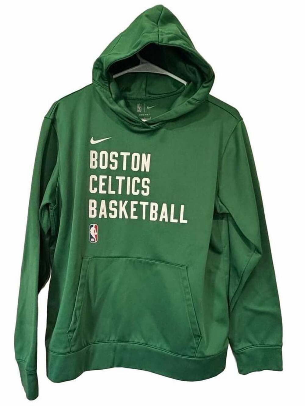 Nike Boston Celtics Basketball Hoodie Size 14/16 Green Dri-Fit